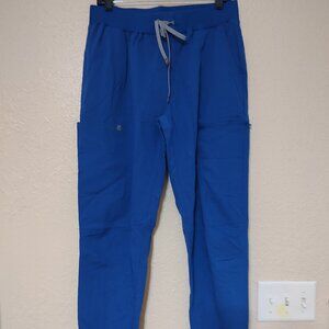 Fabletics Women’s Scrubs Top And Joggers Set Royal Blue New Large
